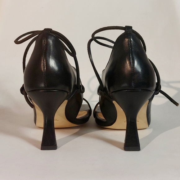 Chiarini Bologna black leather flared heel D'Orsay pumps, EU40, NWT - Picture 5 of 14